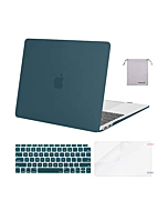 MOSISO Compatible with MacBook Air 13 inch Case 2022, 2021-2018 Release A2337 M1 A2179 A1932 Retina Display Touch ID, Plastic Hard Shell&Keyboard Cover&Screen Protector&Storage Bag, Airy Blue