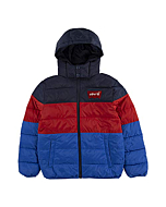 Levi's Boys' Big Puffer Jackets, Red/Blue/Navy, S