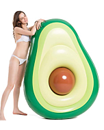 Jasonwell Inflatable Avocado Pool Float Floatie with Ball Water Fun Large Blow Up Summer Beach Swimming Floaty Party Toys Lounge Raft for Kids Adults