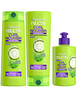 Garnier Fructis Curl Nourish Air Dry Cream, Sulfate Free Defining Butter Leave-in Conditioner, 10.2 Fl Oz, 2 Count (Packaging May Vary)