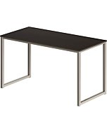 SHW Home Office 48-Inch Computer Desk, Silver/Espresso