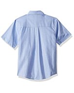 Nautica boys School Uniform Short Sleeve Button-down Oxford Button Down Shirt, Blue, 10 12 US