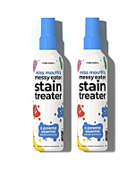 Miss Mouth's HATE STAINS CO Stain Remover for Clothes - 4oz 2 Pack of Newborn & Baby Essentials Messy Eater Stain Treater Spray - No Dry Cleaning Food, Grease, Coffee Off Laundry, Underwear, Fabric