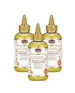 African Pride Moisture Miracle 5 Essential Oils (3 Pack) - Contains Castor, Grapeseed, Argan, Coconut & Olive Oil, Seals in Moisture & Adds Shine to Hair, Vitamin E, 4 oz