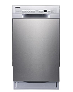 EdgeStar BIDW1802SS 18 Inch Wide 8 Place Setting Energy Star Rated Built-In Dishwasher