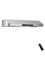 IKTCH 30 Inch Under Cabinet Range Hood with 900-CFM, 4 Speed Gesture Sensing&Touch Control Panel, Stainless Steel Kitchen Vent with 2 Pcs Baffle Filters(IKC01-30)