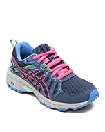 ASICS Kid's Gel-Venture 7 Grade School Running Shoes, 7, Peacoat/HOT Pink