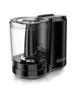 Black+Decker HC300BC Black + Decker 3-Cup Food Processor, One Touch Pulse, Dishwasher Safe Parts, 3-Cup, Black