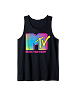 MTV Logo Fluorescent Colors Tank Top