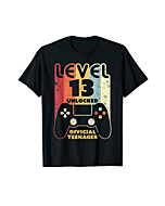 13th Birthday Shirt. Level 13 Unlocked, Official Teenager T-Shirt