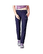 Gopune Women's Outdoor Hiking Travel Pants Lightweight Stretch Active Pants (Navy,L)