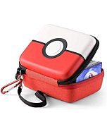 tombert Carrying case for PTCG Trading Cards, Gifts for Boys, Hard-Shell Storage Box fits Magic MTG Cards and PTCG, Holds 400+ Cards… (Red)