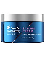 Head & Shoulders Anti-Dandruff Styling Hair Cream for Men, Light Hold, Matte Finish, 3 Oz