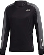 adidas Men's Own The Run Long Sleeve Tee, Black/Grey, X-Small