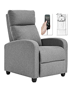 Recliner Chair for Living Room Massage Recliner Sofa Reading Chair Winback Single Sofa Home Theater Seating Modern Reclining Chair Easy Lounge with PU Leather Padded Seat Backrest