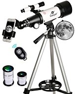 Gskyer Telescope, 70mm Aperture 400mm AZ Mount Astronomical Refracting Telescope for Kids Beginners - Travel Telescope with Carry Bag, Phone Adapter and Wireless Remote.