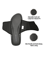 NORTIV 8 Men's Slide Sandals Memory Foam Comfort Lightweight Beach Shoes Black Size 12 M US Fusion