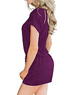 ANRABESS Womens Casual Solid Short Lounge Set Short Sleeve Tops and Shorts 2 Piece Pajamas Set Sleepwear A233zise-S