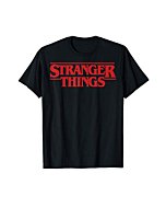 Netflix Stranger Things Simple Red Logo T-Shirt