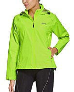 BALEAF Women's Cycling Rain Jackets Windbreaker Waterproof Reflective Lightweight Packable Running Biking Gear Hiking Hooded Yellow M