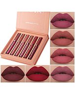 BestLand 6Pcs Matte Liquid Lipstick Makeup Set, Matte liquid Long-Lasting Wear Non-Stick Cup Not Fade Waterproof Lip Gloss (Set A)