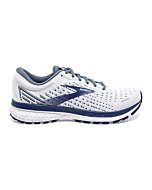 Brooks Ghost 13 White/Grey/Deep Cobalt 10.5 B - Narrow