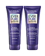 L'Oreal Paris EverPure Brass Toning Purple Sulfate Free Shampoo and Conditioner, 6.8 fl Ounce , 2 Count (Pack of 1)