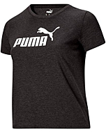 PUMA Women's Plus Size Essentials Tee, Dark Gray Heather, 2X