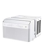 Midea 8,000 BTU U-Shaped Smart Inverter Window Air Conditioner–Cools up to 350 Sq. Ft., Ultra Quiet with Open Window Flexibility, Works with Alexa/Google Assistant, 35% Energy Savings, Remote Control