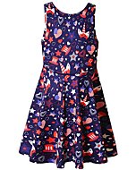 QPANCY 4th July Dresses for Girls 6X 7 USA Flag Unicorn Clothes Theme Party Outfits 6 7