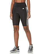 adidas womens 3-Stripes Short Tights Black/White Large