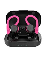 APEKX Bluetooth Headphones True Wireless Earbuds with Charging Case IPX7 Waterproof Stereo Sound Earphones Built-in Mic in-Ear Headsets Deep Bass for Sport Running Pink