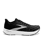 Brooks Hyperion Tempo Running Shoes for Women - Plush Tongue and Collar, Breathable Fabric Lining, and Durable Rubber Outsole Black/Silver/White 5 B - Medium