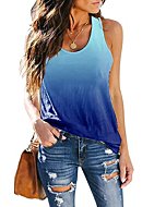 ETCYY Women's Button Down Shirts Loose Fit Yoga Athletic Sleeveless Workout Tank Tops