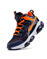 VITUOFLY Kids Basketball Shoes Boys Air Cushion Sneakers Girls Mid Top School Training Shoes Non-Slip Outdoor Sports Shoes Comfortable Boys Running Shoes Durable Little Kid/Big Kid