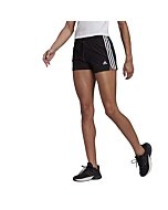 adidas Womens Essentials Slim Shorts Clear Lilac/White Large