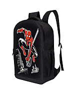 MARVEL COMICS CLASSIC AVENGERS BACKPACK - MARVEL BLACK AVENGERS 18 INCH AIR MESH PADDED BAG (Avengers - Michael Cho Spiderman)