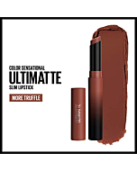 Maybelline Color Sensational Ultimatte Matte Lipstick, Non-Drying, Intense Color Pigment, More Truffle, Cocoa Brown, 0.06 oz