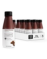 Soylent Plant Based Creamy Chocolate Meal Replacement Shake, Contains 20g Complete Vegan Protein, Ready-to-Drink, 14oz, 12 Pack