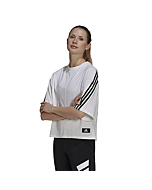 adidas Women's Standard Future Icons 3-Stripes Tee, White, Medium