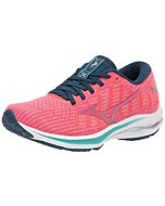 Mizuno Women's Wave Rider 25 Running Shoe, Cayenne-Phlox Pink, 8.5