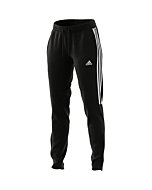 adidas Women's AEROREADY Sereno Slim Tapered-Cut 3-Stripes Pants, Black/White, Large