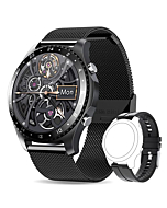 Smart Watches for Men (Dial/Receive Calls, 100+ Faces), Fitness Smartwatch with Voice Assistant, Sleep Tracker, App Message Reminder, Music Control, IP67 Waterproof Smart Watch for Android and iPhone