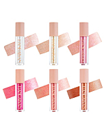 YOUNG VISION 6 Colors Shimmer&Glitter Lip Gloss Set, Gift Choice for Women/Girls