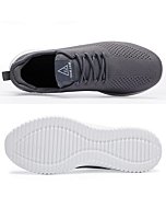 YDB Men's Running Ultra Lightweight Breathable Walking Non Slip Athletic Fashion Mesh Workout Casual Sports Shoes, Grey015, 9.5