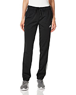 adidas Women's Essentials Warm-Up Slim Tapered 3-Stripes Tracksuit Bottoms, Black, X-Small