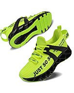 COKAFIL Boys Girls Running Shoes Tennis Lightweight Sneakers for Little Kids/Big Kids, Green, 4 Y/35 EU