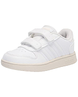 adidas Kids Hoops 2.0 Basketball Shoe, White/White/Wonder White, 9 US Unisex Toddler