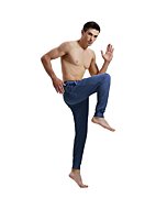 AMY COULEE Men's Casual Jogger Pant (Prussian Blue, L)