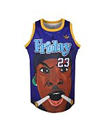 Mens Athletic Sports Basketball Jersey S-3XL,Cosplay 90S Hip Hop Clothing for Party, Stitched Letters and Numbers Fans Jersey (Blue 23, XX-Large)